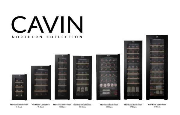 Cantinetta Frigo per Vino Termoelettrica a Libera Installazione - Northern Collection 15 Black - Cavin