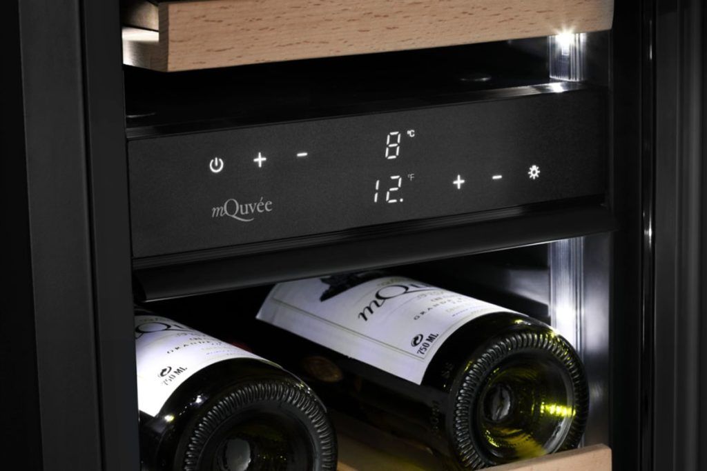 Cantinetta Frigo per Vino da Incasso - WineChamber 800 30D Fullglass Black - mQuvée