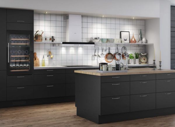 Cantinetta Frigo per Vino da Incasso - WineKeeper 49D Fullglass Black - mQuvée