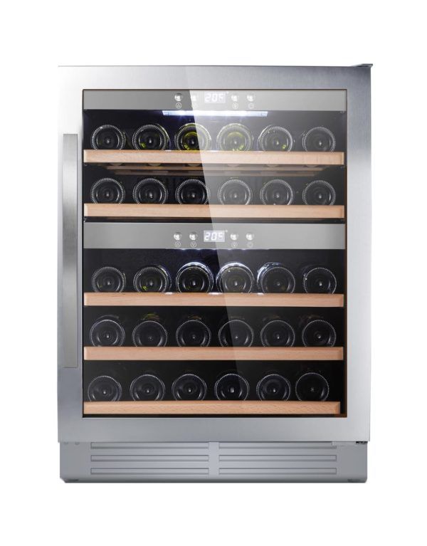 Cantinetta per Vino da Incasso Doppia Temperatura - Scandinavian Collection 40 Stainless - Cavin