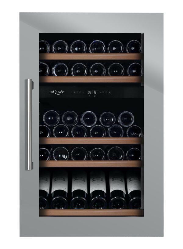 Cantinetta per Vino da Incasso con Doppia Temperatura - WineKeeper 49D Stainless - mQuvée