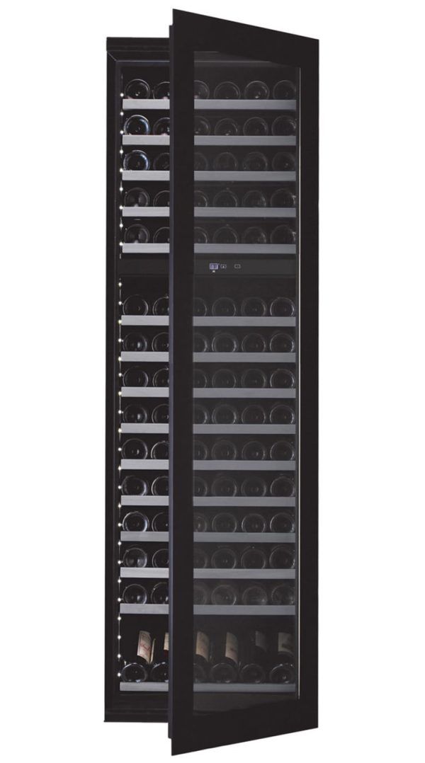 Cantinetta Armadio per Vino da Incasso Professionale - WineKeeper Exclusive 112D Fullglass Black Push/Pull - mQuvée