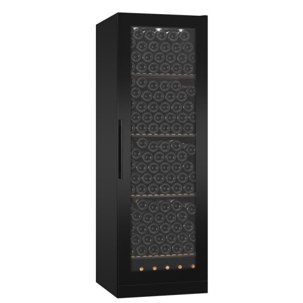 Armadio Cantinetta per Vino Professionale - WineStore 215 Full Glass Black - mQuvée