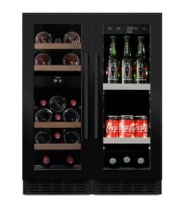 Cantinetta per Vino e Birra con Due Scomparti 60 Anthracite Black - mQuvée
