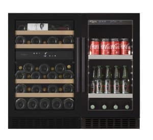 Cantinetta per Vino e Birra con Due Scomparti 90 Anthracite Black - mQuvée