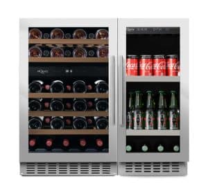 Cantinetta per Vino e Birra con Due Scomparti 90 Stainless - mQuvée