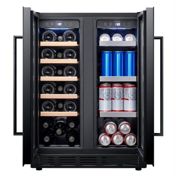 Cantinetta per Vino da Incasso - Arctic Collection 60 Duo Fullglass Black - Cavin - immagine 2