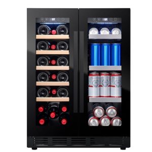 Cantinetta per Vino da Incasso - Arctic Collection 60 Duo Fullglass Black - Cavin