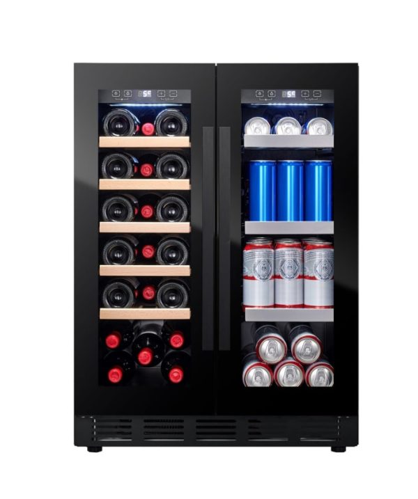 Cantinetta per Vino da Incasso - Arctic Collection 60 Duo Fullglass Black - Cavin